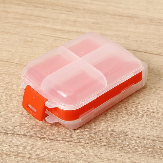 Foldable Flip-Top Pill Organizer Medicine Dispenser Medication Storage Organization Storage Box Large Capacity Storage Box