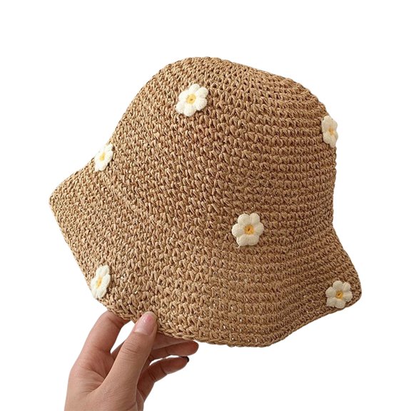 Foldable Floral Beach Hat For Women Summer Outdoor Travel Sun Protection