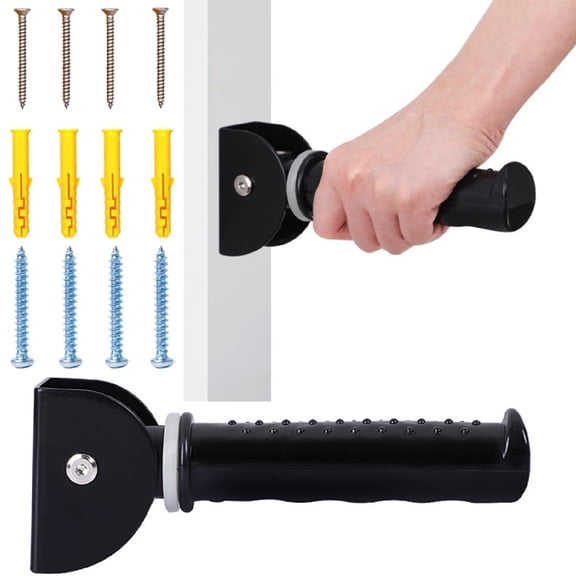 Foldable Fluorescent Grab Bar 7.87 Inch, Wall Mounted Safety Assist Handle for Stairs Doorway, Door Assistant Support Grip Handle for Seniors Disabled Post-Operative Recovery