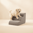 thumbnail image 1 of EDX 3-Step 13'' Tall Dog Stairs, Rounded-Corner Design, Non-Slip Foam Core, Easy Clean, Indoor & Outdoor Use for High Beds & Sofas, 1 of 10