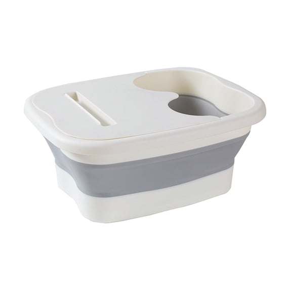 Foldable Foot Bath Bucket With Handle and Lid, Portable Massage Acupoints Spa Bucket for Home Use