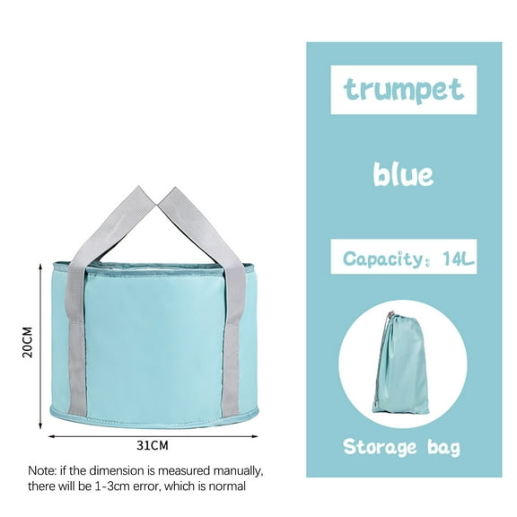 Foldable Foot Soaking Bucket & Basin | Large Capacity Portable Soaking Tub for Feet | Hot Water Safe Up to 90°C | Includes Storage Bag | 12.2" x 7.9"