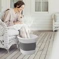 thumbnail image 1 of Foldable Foot Spa Bath Bucket | Large Portable Foot Soaking Tub for Home & Travel | Retractable Design Saves Space | Includes 1 Footbath, 1 of 6