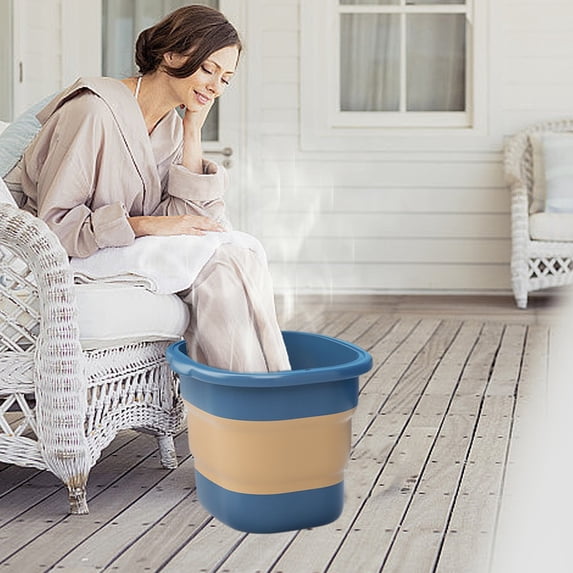 Foldable Foot Spa Bath Bucket | Large Portable Foot Soaking Tub for Home & Travel | Retractable Design Saves Space | Includes 1 Footbath