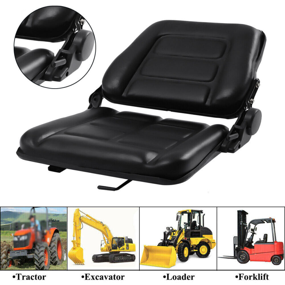 Foldable Forklift Seat Adjustable Backrest Forklift Seat Blister Foam