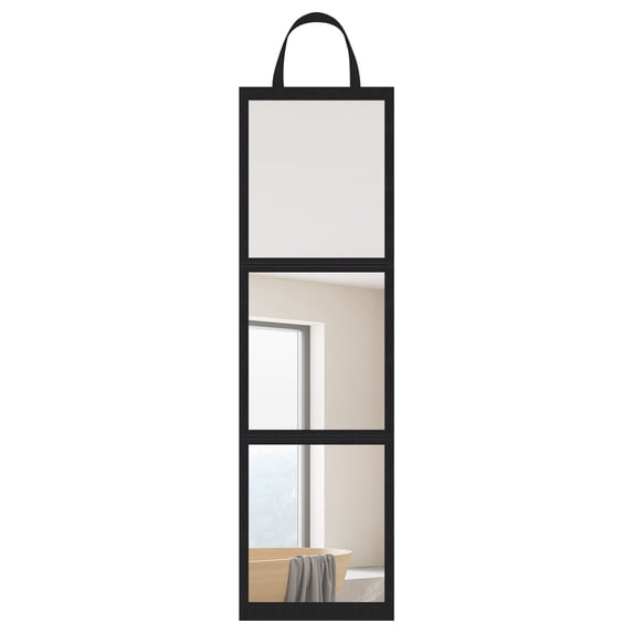 Foldable Full Length Mirror, 46.4 Inch Portable Break-Resistant Mirror with Oxford Frame, Hanging Door & Travel Mirror for Bedroom, Dorm