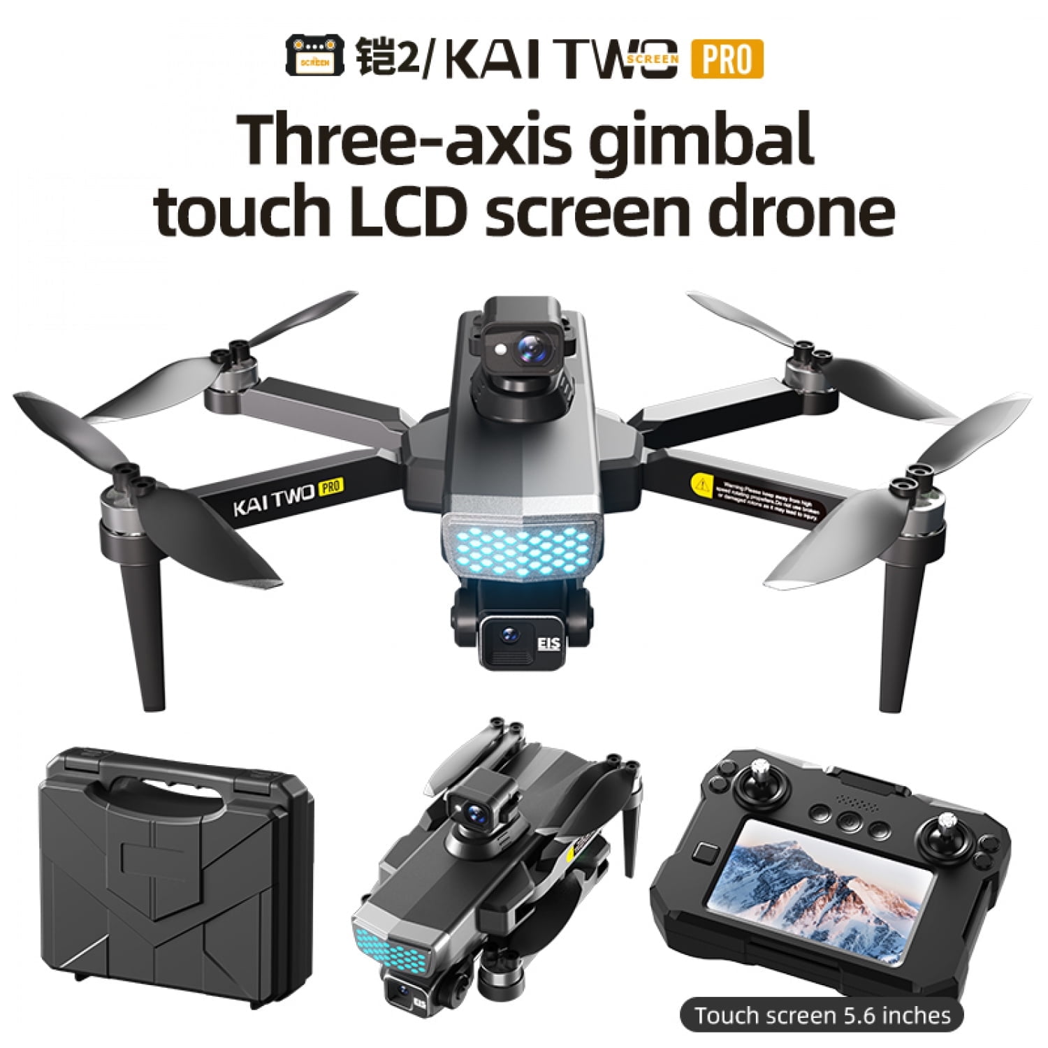 Axis Gimbal Kf102 4k GPS Drone 4k,8K,HD Camera 2-Axis Gimbal Anti