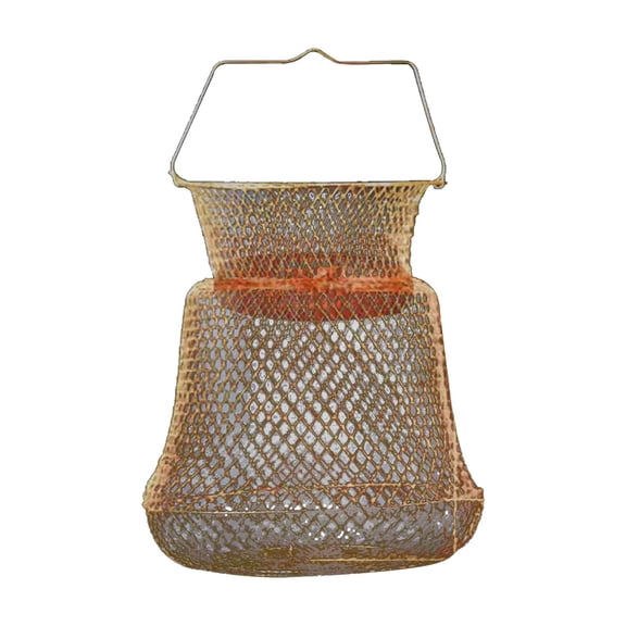 Foldable Galvanized Steel Wire Fish Net with Dense Mesh for Crab and Fish Trapping A