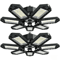 thumbnail image 1 of Foldable Garage Light Deformable Bright Shop Ceiling Bulb Lamps Barn Warehouse Garage Foldable 7+1 Panel Work Light  Easy Installation, 2 pack, 1 of 10