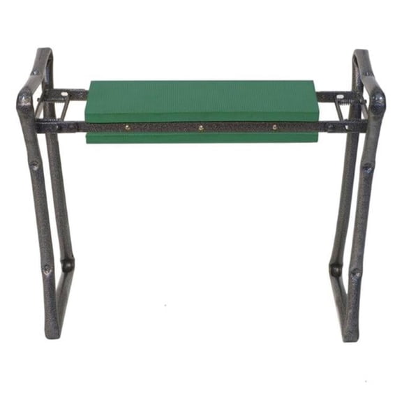 Foldable Garden Kneeler - Green - 24.5 in. - Steel Frame - Versatile Design