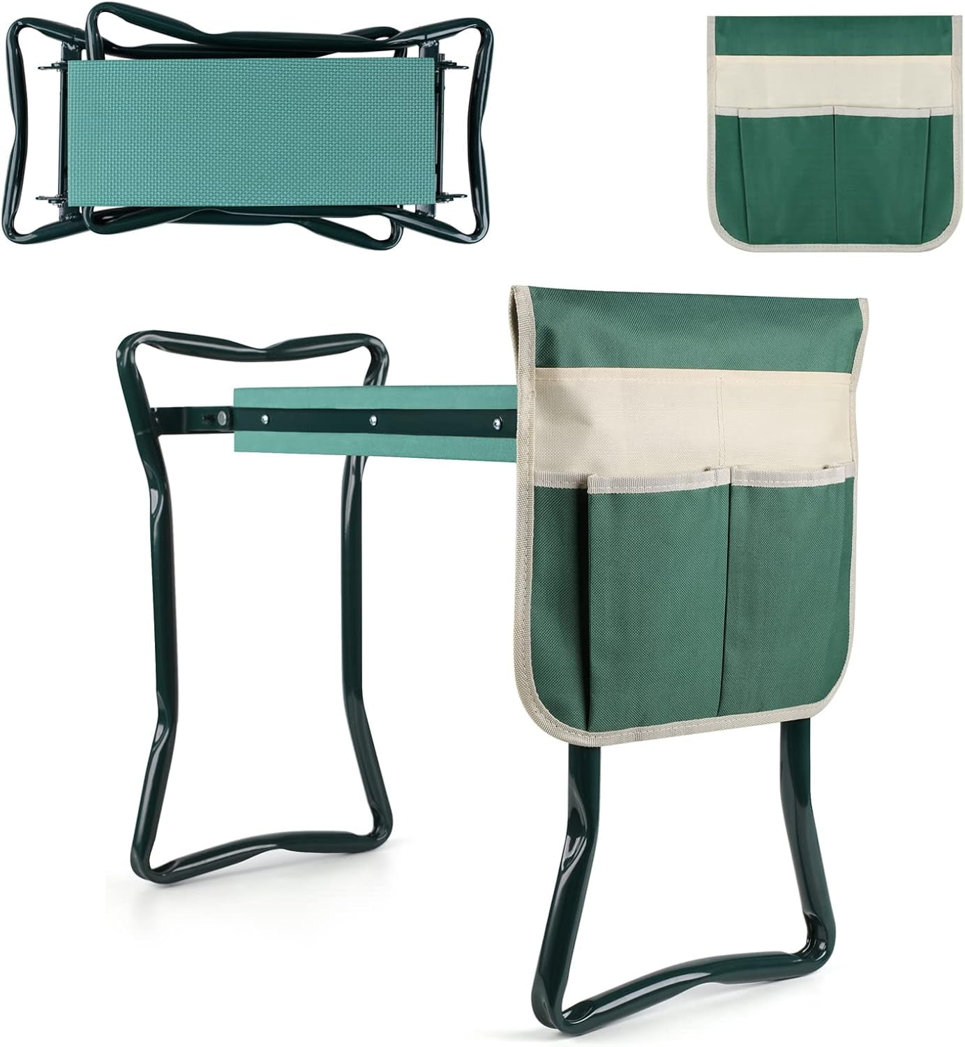 Foldable Garden Kneeler and Seat, Gardening Bench for Kneeling and ...