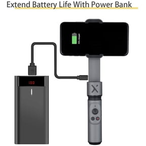 Foldable Gimbal Stabilizer, Smartphone Selfie Stick, Extendable Gimbal Stabilizer for iPhone, Android, YouTube Vlog, Live Video, Gesture, Zoom [Tripod & Case]