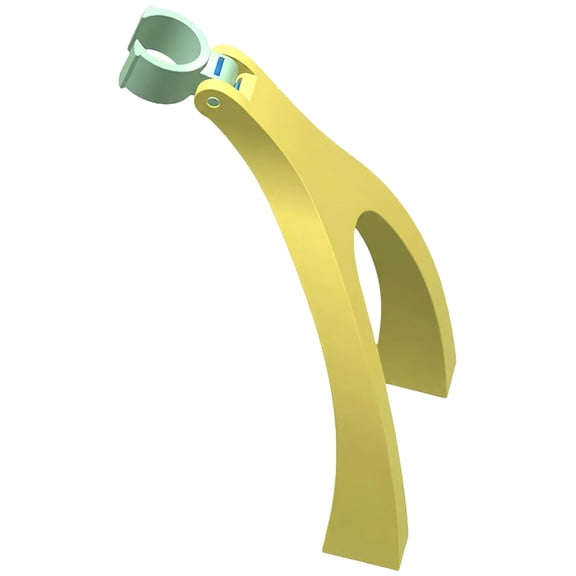 Foldable Golf Club Holder Stand Back Saving Golf Putter Support Rack Stable Golf Club Caddy For Outdoor Golf Training(Yellow-11.5Cm)