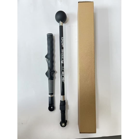 Foldable Golf Swing Trainer Stick, Weighted Golf Practice Rod with Ergonomic Correct Grip Handle, Portable Warm Up Training Aid to Improve Swing Speed, Tempo & Muscle Memory for All Golfers