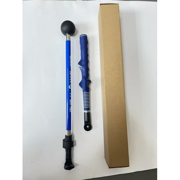 Foldable Golf Swing Trainer Stick, Weighted Golf Practice Rod with Ergonomic Correct Grip Handle, Portable Warm Up Training Aid to Improve Swing Speed, Tempo & Muscle Memory for All Golfers