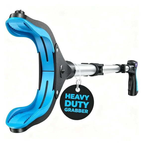KEKOY Pro 44-inch Reacher Grabber Pickup Tool, Heavy Duty Grabbers for Seniors Foldable Pick Up Trash Stick with Anti-Slip 360° Rotating Jaw, 4" Wide Extended Weed Gripper Claw with Magnet