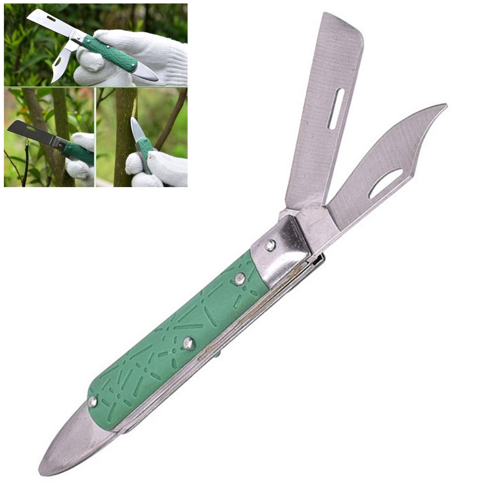 Foldable Grafting Knife Double Blades Graft Knife Gardening Grafting