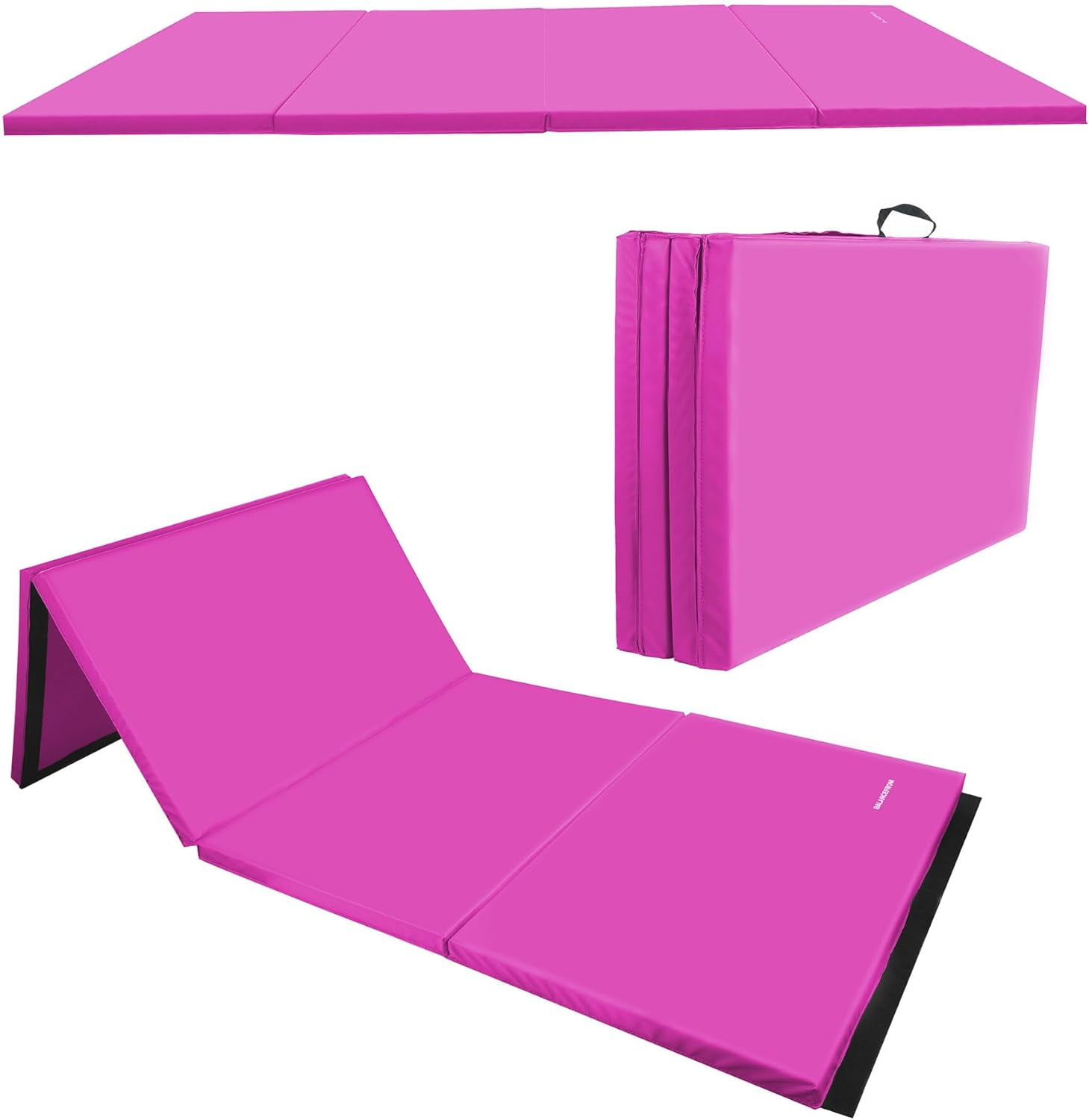 6x3 Foot Foldable Exercise Mat - 1 Inch Thick EPE Foam Gymnastics Mat For Kids & Adults