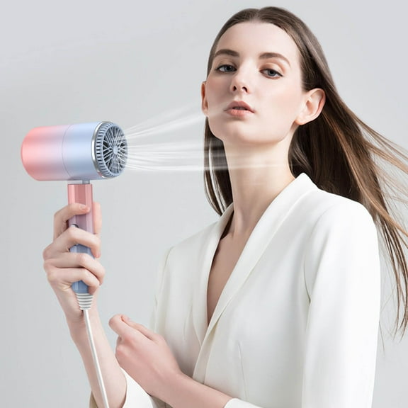 Foldable Hair Dryer, Mini Hair Dryer 800W, 3-Speed Adjustable, Silent Blue Light Hair Care, Compact Travel Hairdryer, 220-240V, Fast Drying, for Home/Dorm/Travel