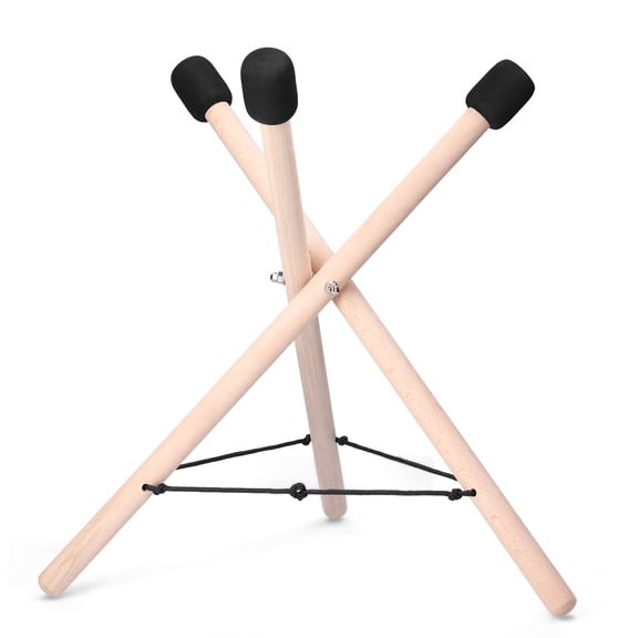 Foldable Hand Drum Pan Stand Bracket Steel Tongue Drum Accessorie Musical Instrument Accessory Universal Solid Wood Stand For Hand Drum Pan