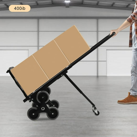 Foldable Hand Truck Dolly Cart With Telescoping Handle + Wheels Folding Cart 400lbs