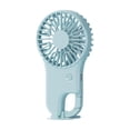 thumbnail image 1 of Foldable Handheld Mini Fan with Hook USB Rechargeable 2-in-1 Desktop & Portable Personal Cooling Fan for Travel Commute Outdoor, Portable Electric Fans,Blue, 1 of 8