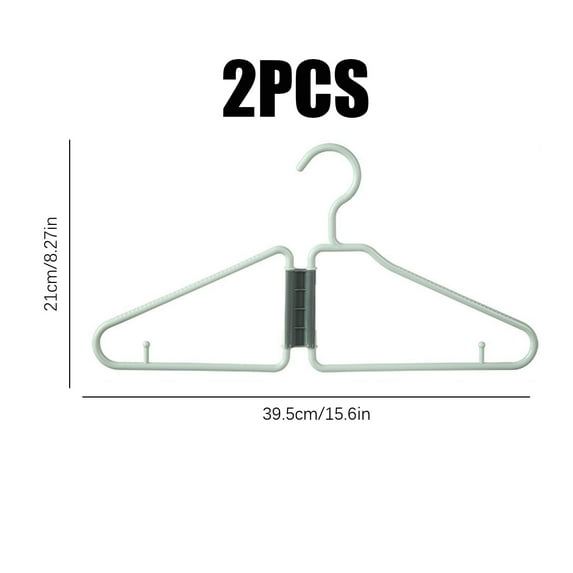 Foldable Hanger - Foldable Coat Laundry Hangers, Portable Folding Clothes Hanger for Travel, Folding Hangers Space Saving