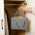 thumbnail image 1 of Foldable Hanger Organizer Storage Box with Handle,Fabric Wardrobe Organizer for Closet Clothes Sports Gear,Multi-Functional Portable Storage for Home Travel and Efficient Space Use-A, 1 of 6