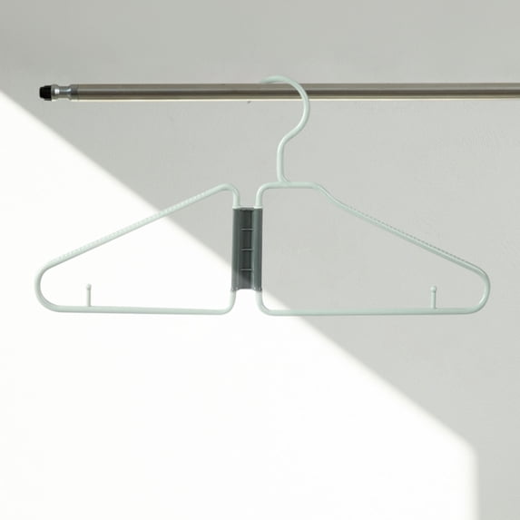 Foldable Hanger | Plastic Folding Storage Hanger for Clothes | Space Saving Design | No Crease Closet Organizer | Set of 3