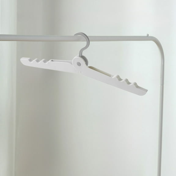 Foldable Hanger | Portable Space Saving Clothes Organizer | Travel & Home Storage Solution | Adjustable Hook | Plastic Material | 1 Piece