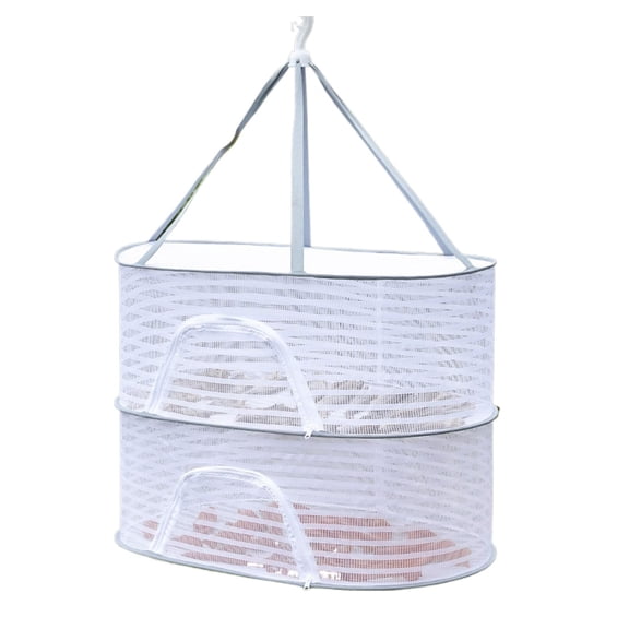 Foldable Hanging Drying Net for Fish and Fruits Large Capacity Vegetable Dryer Breathable Mesh Basket for Home Use