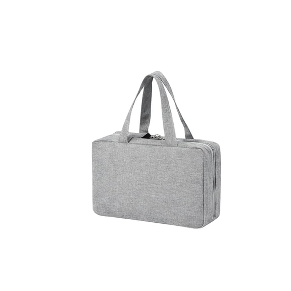 Foldable Hanging Makeup Bag with Hook, Solid Color Cosmetic Organizer Case for Travel, Dorm Room and Daily Storage