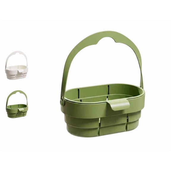 Foldable Hanging Sink Drain Basket – Smart Snap-On Design, Dishwasher-Safe Strainer for Kitchen Cleanup & Storage (Green)