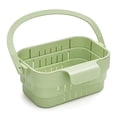 thumbnail image 1 of Foldable Hanging Sink Drain Basket, Space-Saving Kitchen Colander with Quick-Drain Design, Versatile Sink Strainer Basket for Fruits, Vegetables, Utensils & Dish Drying(Green), 1 of 5