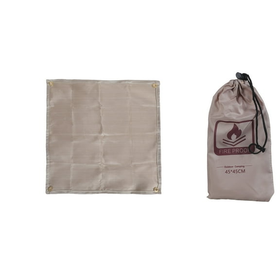 Foldable Heat Resistant Flame Retardant Blanket Proof Mat for Barbecue and Camping Floor Protector Insulation Pad
