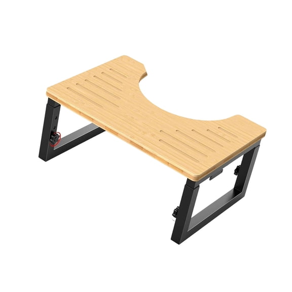 Foldable Height Adjust Bathroom Stool Multipurpose Toilet Step Stool Easy Carry Toilet Stools for Elderly & Adults