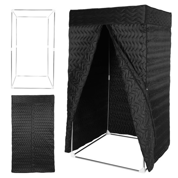 Foldable High-Density Acoustic Blanket Enclosure, Portable 360° Reverb Home Vocal Booth for Echo-Free Vocals, Podcasts, Voiceovers