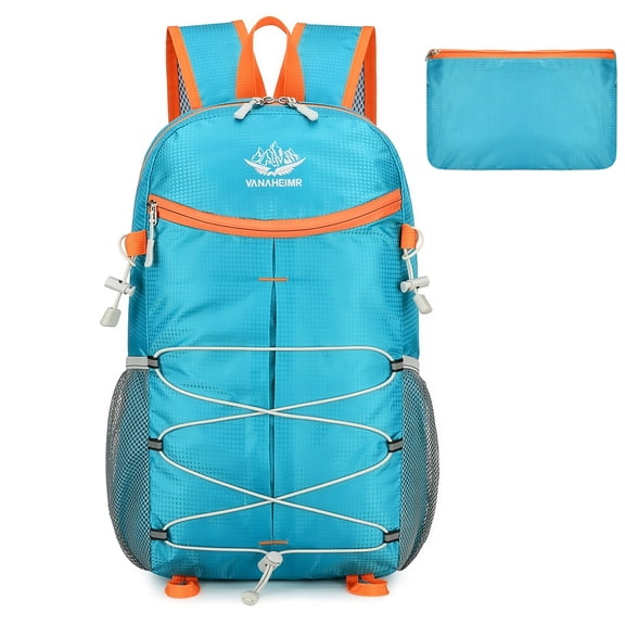 Foldable Hiking Backpack, Lightweight Packable Outdoor Travel Daypack, 20L Water Resistant Large Capacity Backpack for Camping and Cycling