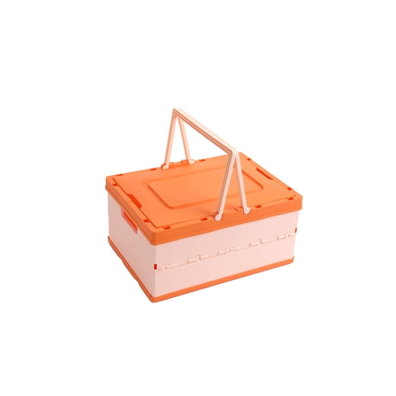 Foldable Home Storage Box,Outdoor Camping Handheld Basket,Multi Functional Organizer Case,Portable Lightweight Storage Basket,Space Saving Home Camping Organizer,Waterproof Durable Storage Box