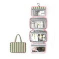 thumbnail image 1 of Foldable Hook Toileting Storage Bag, Waterproof Multi Compartment Handheld Skincare And Makeup Bag, 1 of 4