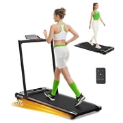 Foldable Treadmill Incline Walking Pad with Handle, Exercise At Home, 2.5HP Motor, LED Screen & Remote Control, 330lbs Max Capacity Akluer 480L-B