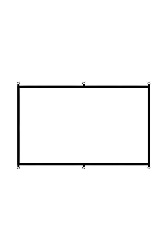 Foldable Install 16:9 D Rings Movie Screen Thickened Polyester Home Theater Camping