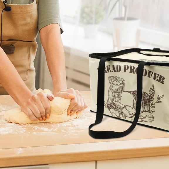 Foldable Insulated Dough Fermentation Chamber, Electric Heating Proofing Box with Precise Temp & Timer Control, Portable Home Baking Proofer for Bread, Pizza & Yogurt