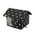 thumbnail image 1 of Foldable Insulated Outdoor Pet House with PVC Sponge Padding, Multiple Sizes for Stray Cats Winter Shelter Warmth, 1 of 2