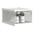 thumbnail image 1 of Foldable Integrated Shoe Box Organizer and Storage Boxes Cabinet Transparent Visible Installation Free Rack,White, 1 of 8