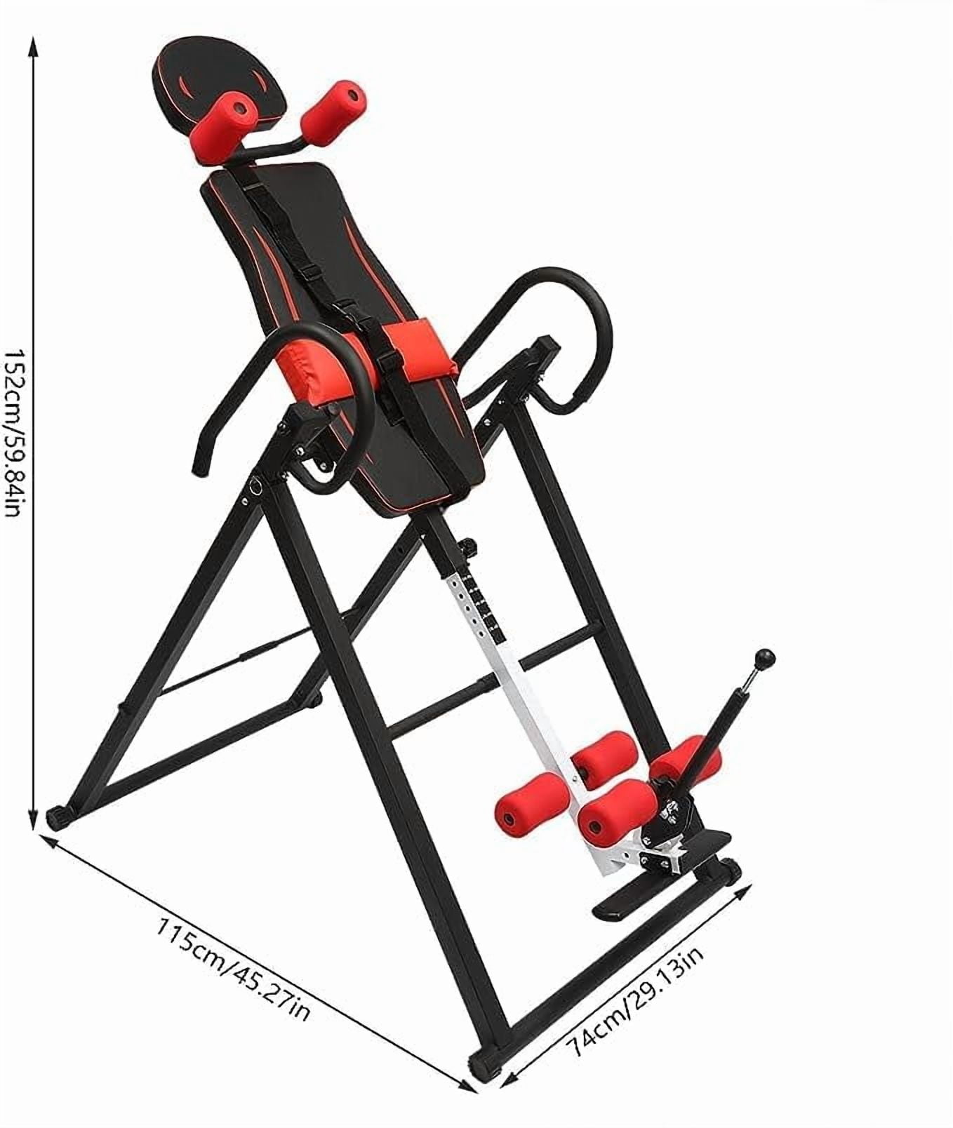 Foldable Inversion Table,330 lbs Weight Capacity Strength Training ...