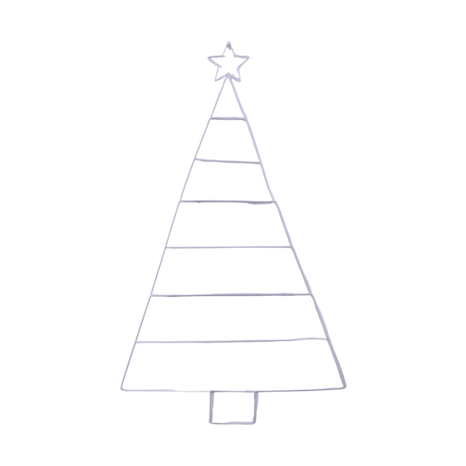 Foldable Iron Christmas Tree Rack - Perforated Wall Decor for Indoor ...