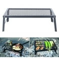 thumbnail image 1 of Foldable Iron Plate and Steel Mesh Grill Grid for Outdoor Camping, 1 Count, 1 of 12