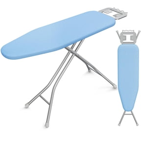 Foldable Ironing Board, Heavy Duty Iron Board with 9 Adjustable Heights, 4 Layer Cover and Safety Iron Rest, 52X14 Compact and Space Save Iron Board for Home Laundry Room Use, Beige