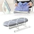 thumbnail image 1 of Foldable Ironing Board Tabletop Portable Iron Board With Folding Leg Non Slip Mini Ironing Board For Sleeve Cuffs Home Laundry Room Dorm Use Compact Travel Ironing Station Easy Storage, 1 of 5